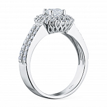 Кольцо из белого золота с бриллиантами (изготовление)