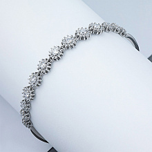 Браслет из белого золота с бриллиантами (изготовление)