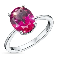 Кольцо из серебра с топазом