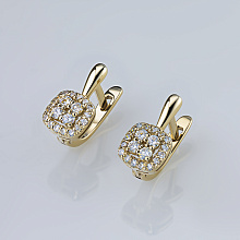 Серьги из белого золота с бриллиантами (изготовление)