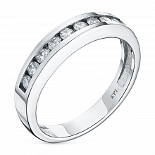 Кольцо из белого золота с бриллиантами (изготовление)