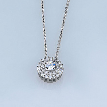 Подвеска из белого золота с бриллиантами (изготовление)