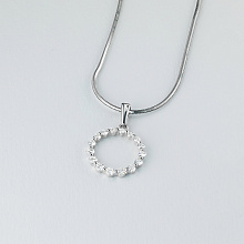 Подвеска из белого золота с бриллиантами (изготовление)