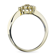 Кольцо из желтого золота с бриллиантами (изготовление)