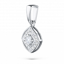 Подвеска из белого золота с бриллиантами (изготовление)