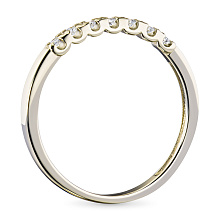 Кольцо из желтого золота с бриллиантами