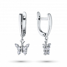 Серьги из белого золота с бриллиантами (изготовление)