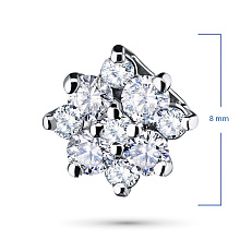 Подвеска из белого золота c бриллиантами