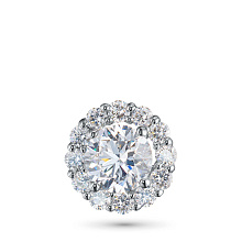 Классическая подвеска из белого золота c бриллиантами