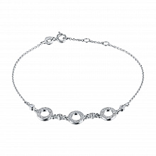 Браслет из белого золота с бриллиантами (изготовление)