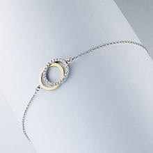 Браслет из комбинированного золота с бриллиантами (изготовление)