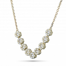 Колье из желтого золота с бриллиантами (изготовление)