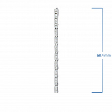Серьги из белого золота с бриллиантом (изготовление)