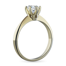 Кольцо из желтого золота с бриллиантом