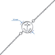 Браслет из серебра (изготовление) с бриллиантом