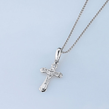 Подвеска из белого золота с бриллиантом (изготовление)