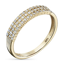 Кольцо из желтого золота с бриллиантами (изготовление)