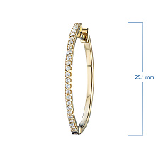 Серьги из желтого золота с бриллиантами (изготовление)