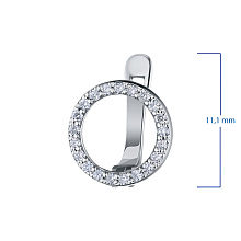 Серьги из белого золота с бриллиантами (изготовление)