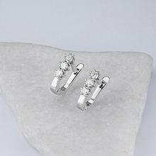 Серьги из белого золота с бриллиантами (изготовление)