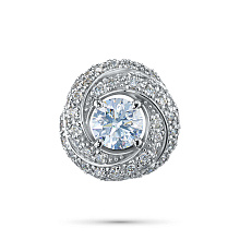 Подвеска из белого золота (изготовление) с бриллиантами