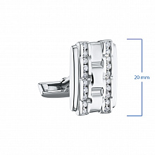 Запонки из белого золота с бриллиантом (изготовление)
