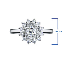 Кольцо из белого золота с бриллиантами (изготовление)