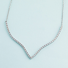 Колье из белого золота c бриллиантами