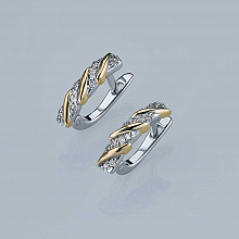 Серьги из белого золота с бриллиантами (изготовление)