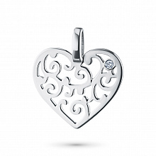 Подвеска из серебра с бриллиантом (изготовление)