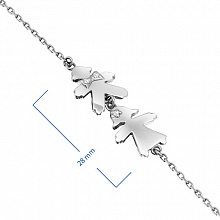 Браслет из серебра с бриллиантом (изготовление)