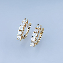 Серьги из желтого золота с бриллиантами (изготовление)