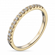 Кольцо из желтого золота (изготовление) с бриллиантом