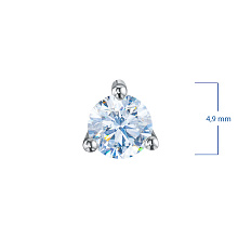 Подвеска из белого золота (изготовление) с бриллиантом