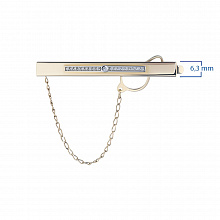 Зажим из комбинированного золота с бриллиантами (изготовление)