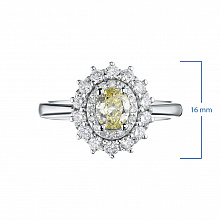 Кольцо из белого золота с бриллиантами (изготовление)