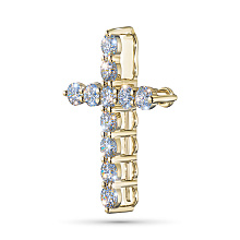 Подвеска из желтого золота c бриллиантами