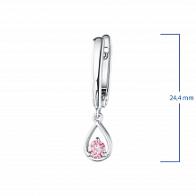 Серьги из белого золота (изготовление) с бриллиантами