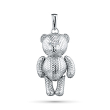 Подвеска из серебра c бриллиантами