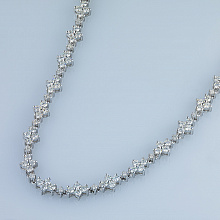 Колье из белого золота с бриллиантами (изготовление)