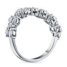 Кольцо из белого золота с бриллиантами