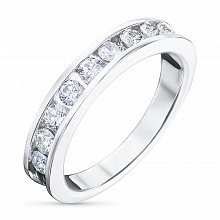 Кольцо из белого золота с бриллиантами (изготовление)