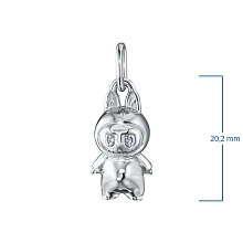 Подвеска из серебра с бриллиантами