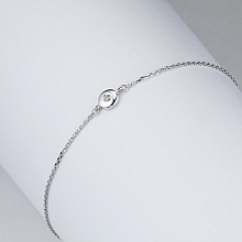 Браслет из белого золота с бриллиантом (изготовление)