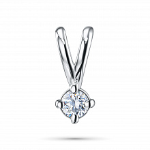 Подвеска из белого золота с бриллиантом (изготовление)