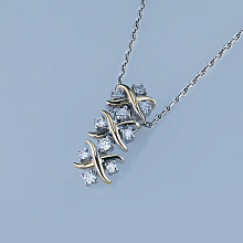 Подвеска из белого золота с бриллиантами (изготовление)