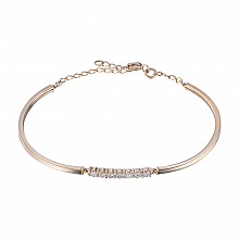 Браслет из красного золота с бриллиантами (изготовление)