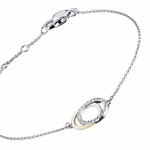 Браслет из комбинированного золота с бриллиантами (изготовление)