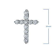 Подвеска из белого золота с бриллиантами (изготовление)