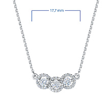 Колье из серебра (изготовление) с бриллиантами